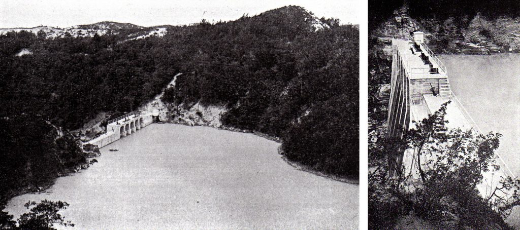 『河水統制の提唱』（1935）に掲載された山口堰堤の写真