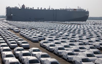 明海地区モータープールと自動車船